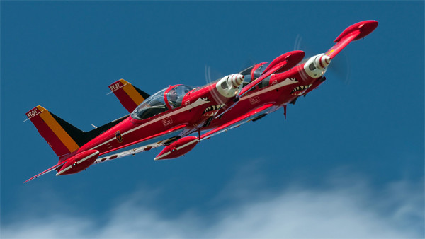 Red Devils van de Belgian Air Force.