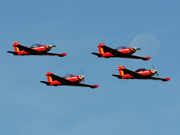 Red Devils van de Belgian Air Force (Foto Peter Steenhouwer).